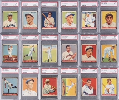 1933 Goudey PSA-Graded Collection (18) Including Fifteen Hall of Famers!